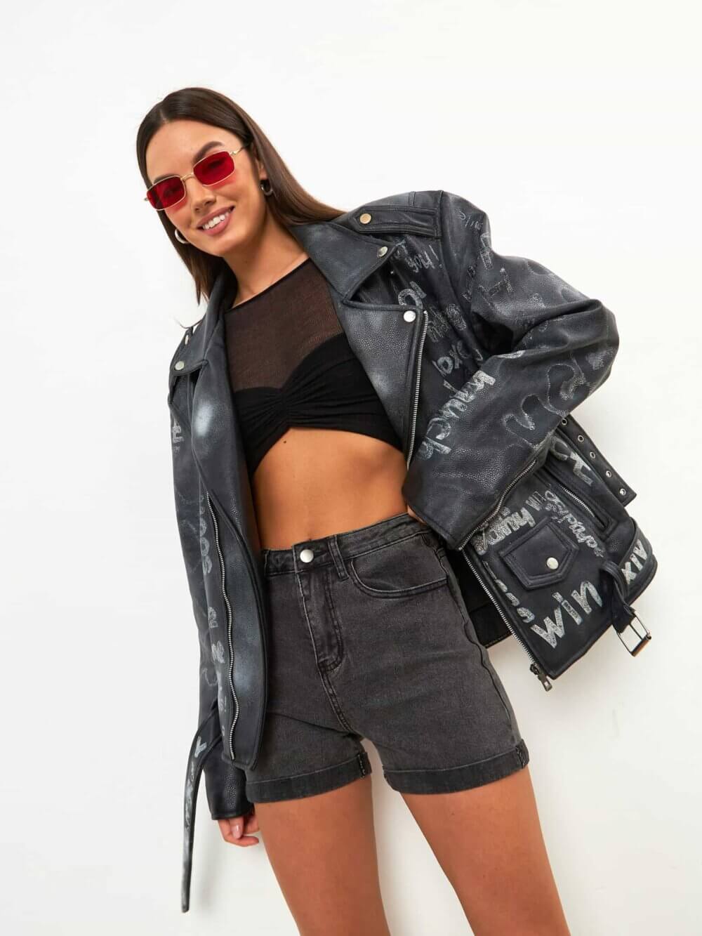 Classic biker jacket