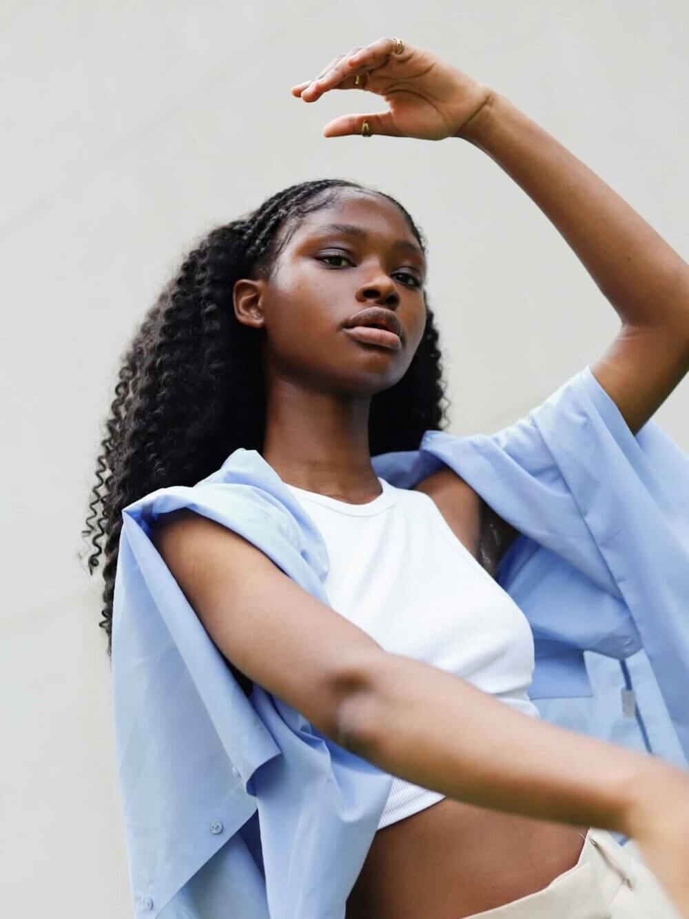 Poplin shirt with pocket