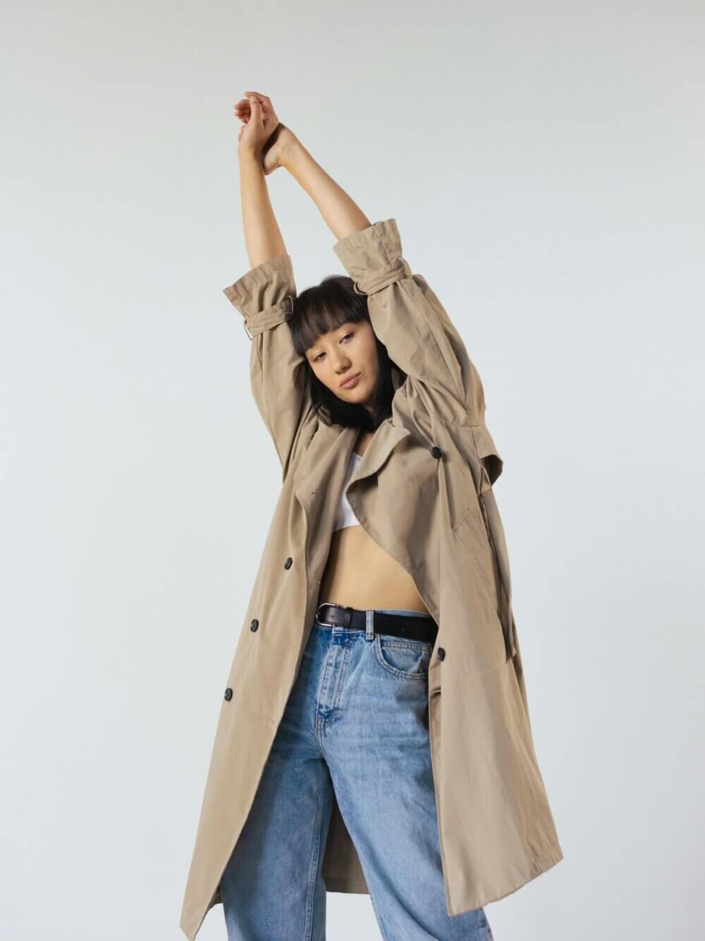 Classic trench coat with belt