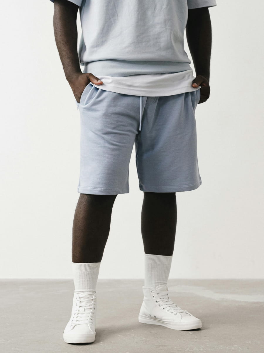 Relaxed fit jogger bermuda shorts